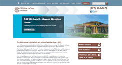 Desktop Screenshot of osfhealthcarefoundation.org